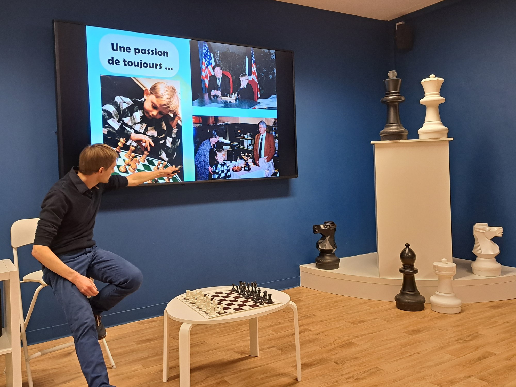 Conférence sur le jeu d'échecs par Alexandre Pottier