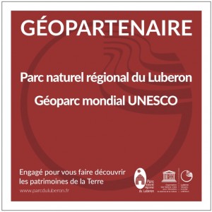 logo Géopartenaire du Géoparc mondial UNESCO du Luberon